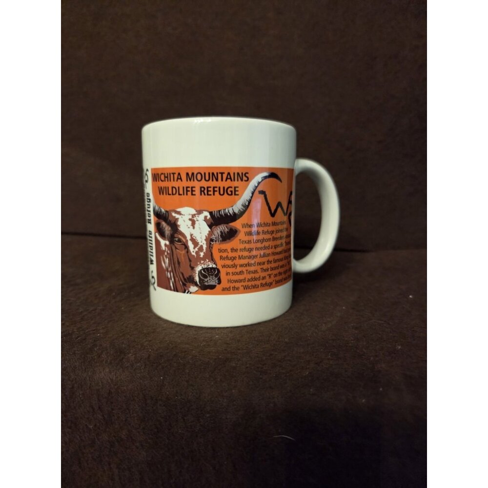 Wichita‎ Wildlife Refuge Coffee Mug Cup Cattle Long Horn Rare